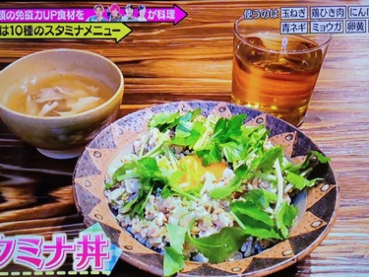 メレンゲ 村上佳菜子 スタミナ丼 10種のスタミナメニュ 免疫力アップレシピの作り方 5 23 凛とした暮らし 凛々と