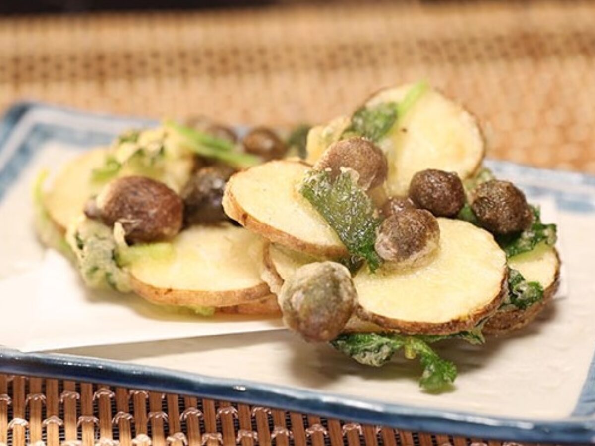 相葉マナブ 自然薯とむかごのかきあげの作り方 大野智と自然薯掘り 絶品料理作り1時間spのレシピ 凛とした暮らし 凛々と