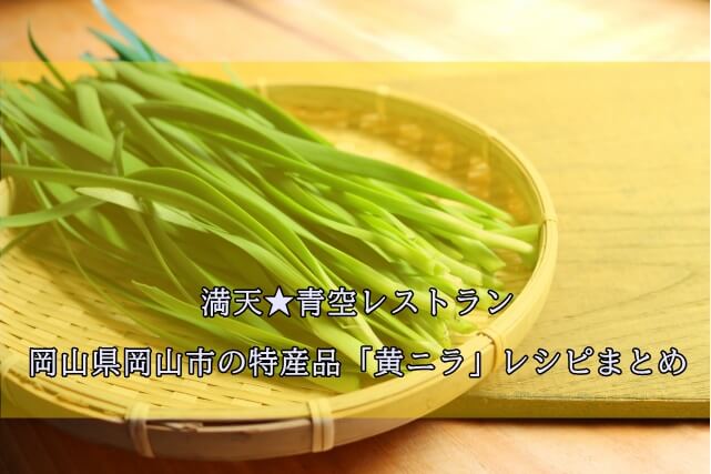 青空レストラン 岡山県 黄ニラ のレシピまとめ 21 4 10放送 凛とした暮らし 凛々と