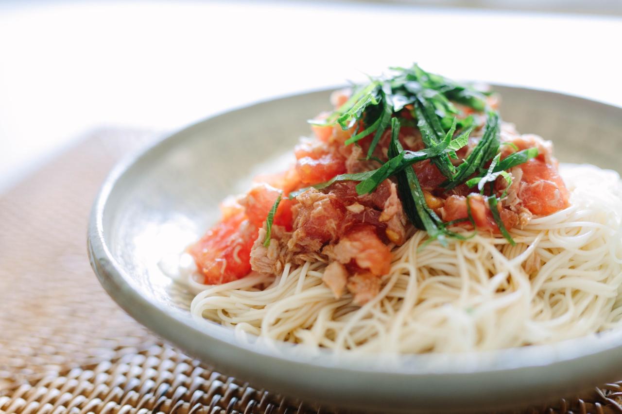 あてなよる 冷製ボンゴレそうめんの作り方 ロバート馬場さんのレシピ 素麺で呑む 凛とした暮らし 凛々と