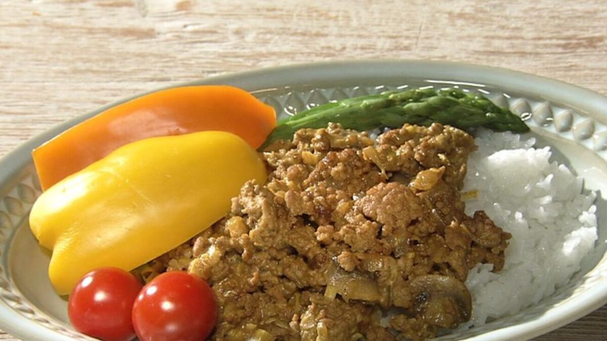 ひき肉料理 NHKきょうの料理 ポケットシリーズ14 きょうの料理】豚ひき肉のマヨカレーの作り方。斉風瑞さんの